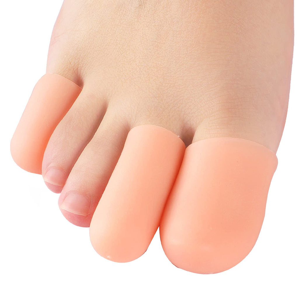 [Australia] - Sumiwish Toe Protectors, 16 Pack Gel Toe Caps, Silicone Toe Sleeve Protectors Prevent Blister, Callus and Corn, Relief Pain from Ingrown Toenails (4PCS L Sizes & 4PCS M Sizes & 8PCS S Sizes) Flesh - Large& Medium& Small 