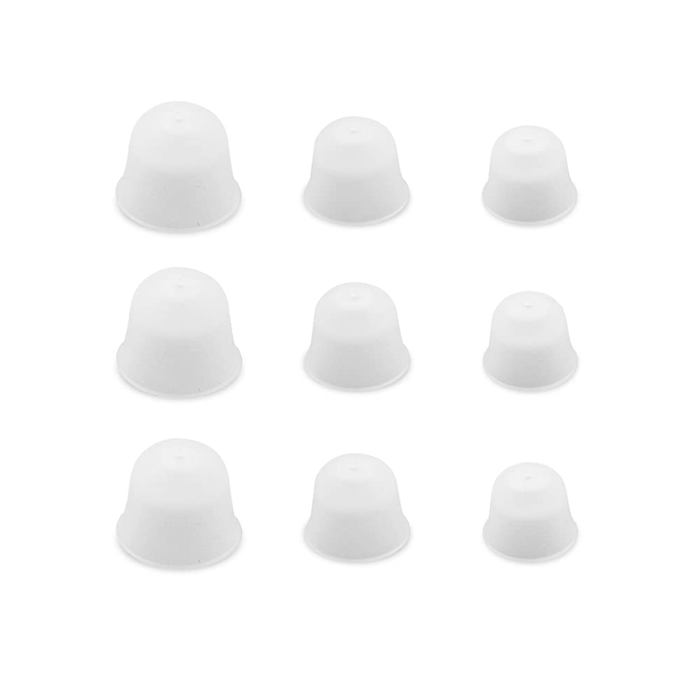 [Australia] - 9 Pcs 3-Size(S, M, L) All Brand CIC ITC ITE Hearing Aid Earplugs Ear Domes Ear Tips Bell Shape Hearing Aid Accessory Hearing Aids Accessory Hearing Aid Earpiece (Bell Shape *3 Sets) Bell shape *3 sets 