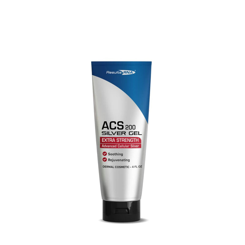 [Australia] - Results RNA ACS 200 Colloidal Silver Gel Extra Strength | Advanced Cellular Silver Topical Gel for Sunburn, Wounds, Rashes, Skin Irritations (4 Ounce) 