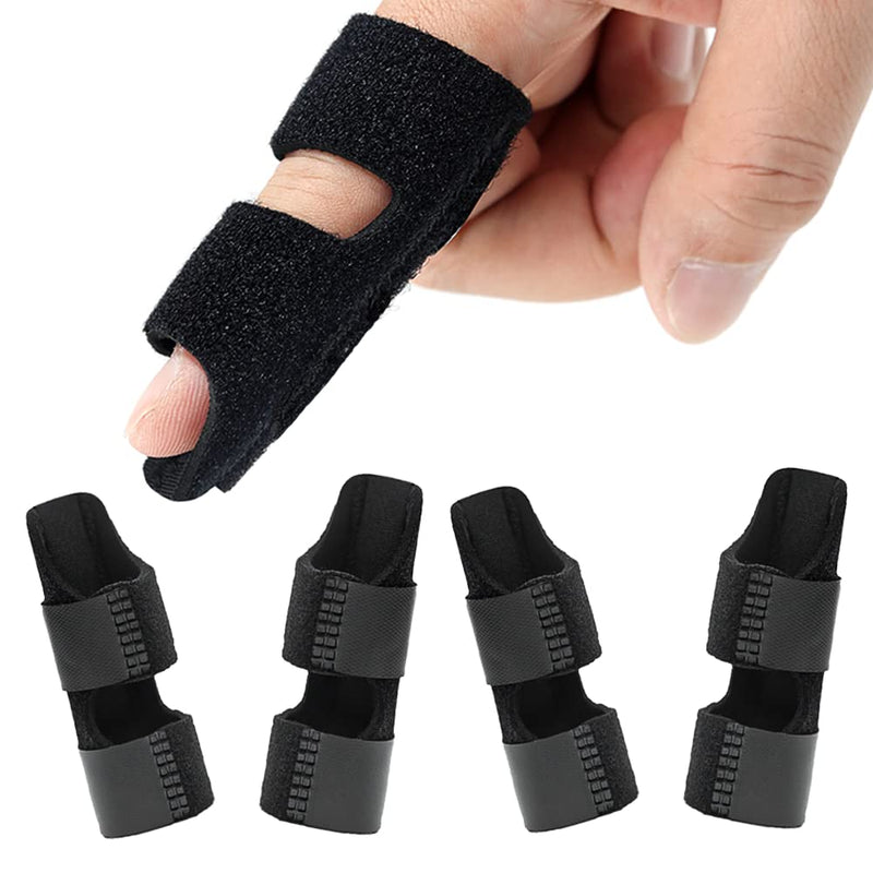 [Australia] - 4 Pcs Trigger Finger Splints,Finger Brace,Finger Knuckle Immobilization,Broken Finger Protector, Broken Fingers Straightening,Arthritis Relief,Pain Relief,Fits Index Finger,Middle Finger,Ring Finger 