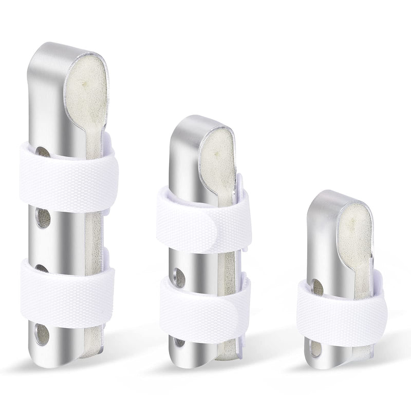[Australia] - Finger Splint, Sopito 3PCS Finger Support Brace Finger Stabilizer for Broken Fingers Straightening Arthritis Knuckle Immobilization 