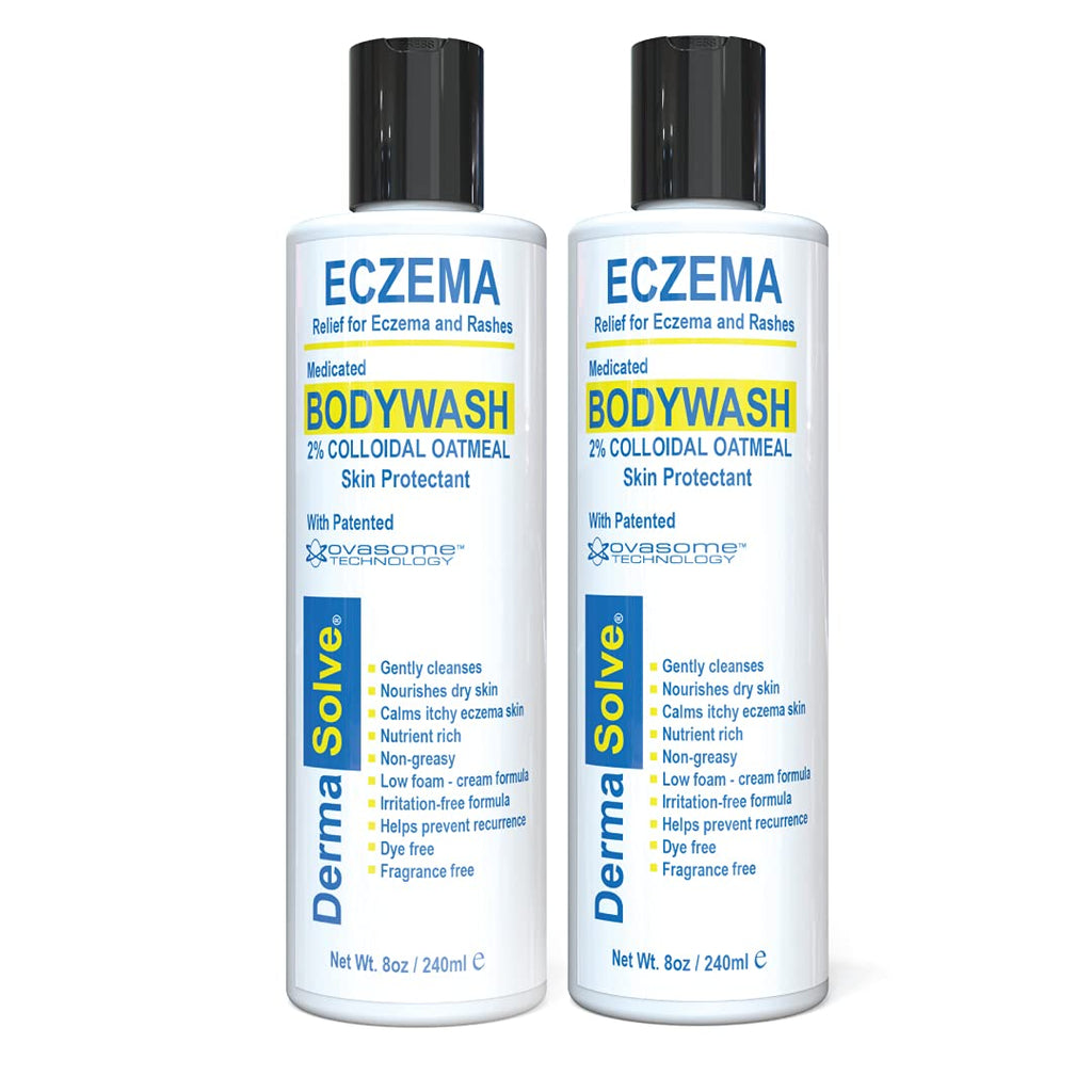 [Australia] - Eczema Relief Body Wash by DermaSolve (2 Pack) | Full Body Eczema Therapy Body Wash That Protects, Moisturizes, and Repairs Skin - Kids, Babies & Adults - Steroid Free 