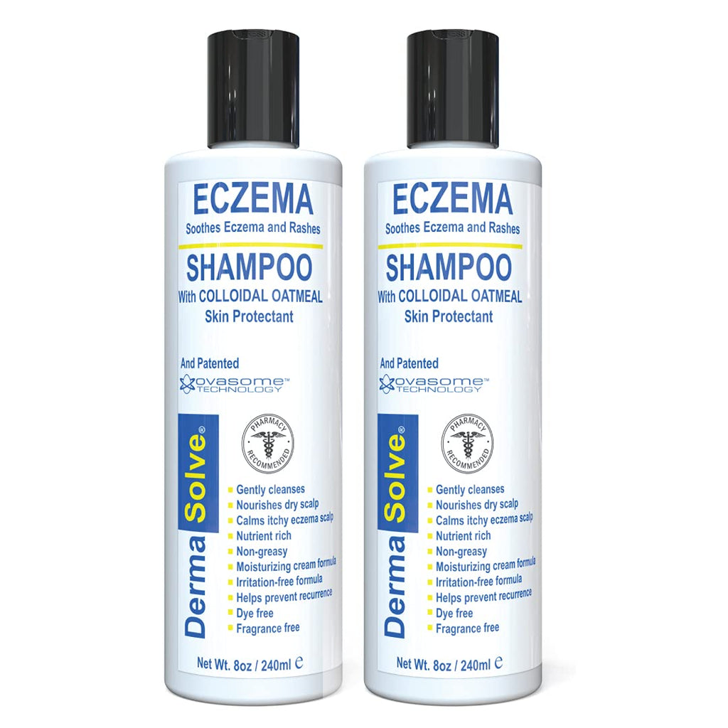 [Australia] - Eczema Relief Shampoo (2-Pack) | Eczema Flare Control Scalp & Dandruff Relief Therapy That Protects, Moisturizes, and Repairs Skin by DermaSolve - Kids, Babies & Adults - Steroid Free (Shampoo 2-Pack) Shampoo 2-Pack 