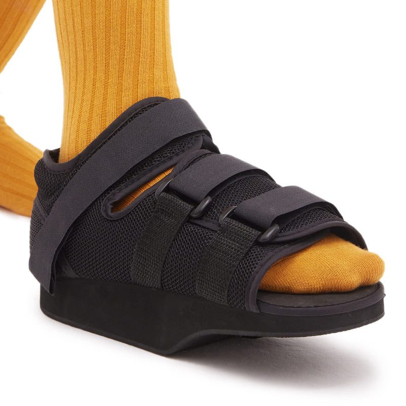[Australia] - Offloading Post Op Shoe Forefoot Foot Shoes for Broken Toe Surgery Non Weight Medical Shoes for Men and Women（Large） Large 