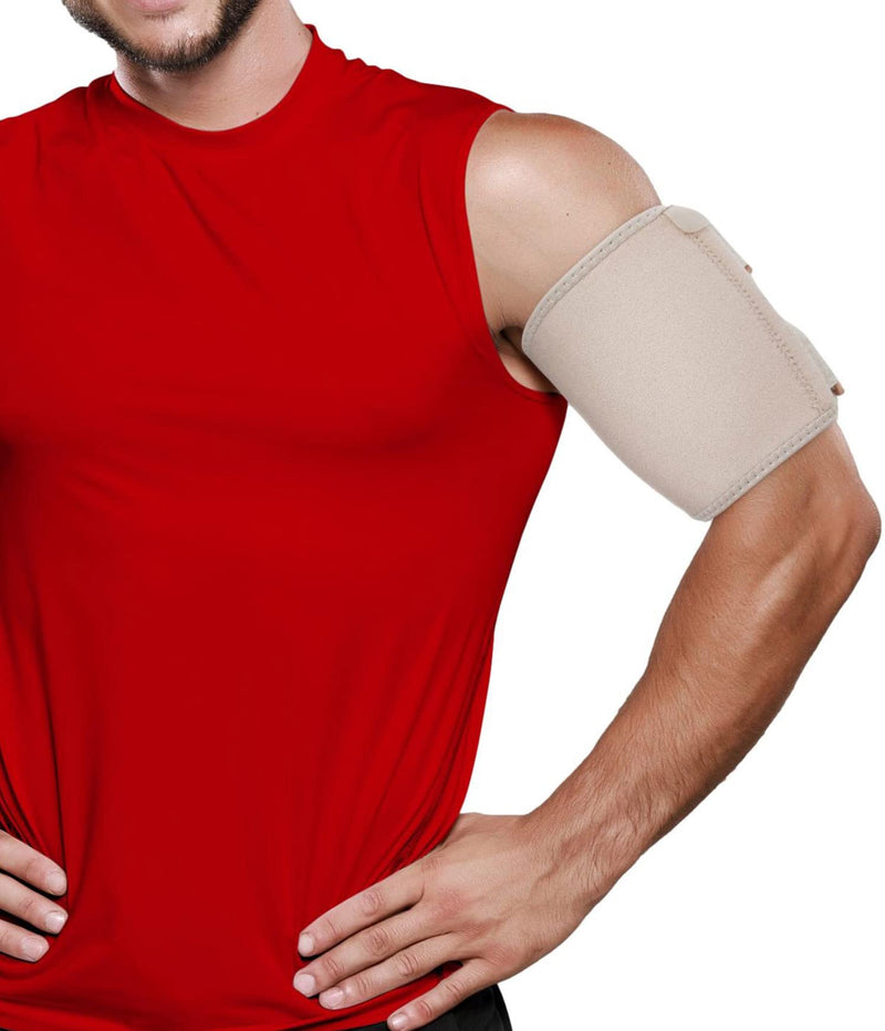 [Australia] - Bicep Tendonitis Brace - Bicep Compression Sleeve For Triceps & Biceps Muscle Support Upper Arm Tendonitis Pain Relief Or Bicep Strains Bicep Tendonitis Sleeve Arm Wrap Bands Men Women LAR 10 to 16" Large 