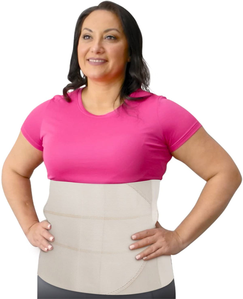 [Australia] - Abdominal Binder Plus Size Belly Binder – Postpartum Tummy Tuck Belt Gives Slimming Bariatric Band Stomach Compression Wrap to Help Hernia or Post Surgery, C Section Pregnancy Women Men (XXL/3Xl) XXL/3XL (47" to 70") 