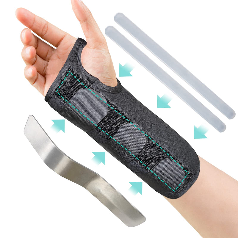 [Australia] - HKJD Carpal Tunnel Wrist Brace for Left and Right hand, Breathable Sleep Wrist Splint, Adjustable Hand Support Brace with Removable Metal Splint Relieve Wrist Pain,Tendonitis, Arthritis Medium 