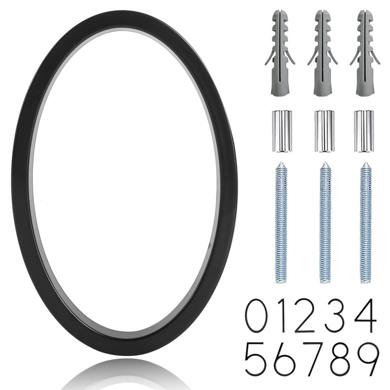 [Australia] - 5" Floating Stainless Steel Address House Number, Modern Metal Anti-Rust House Numbers with Nail Kits for Door Garden Mailbox Decor Visibility Signage (0) 0 