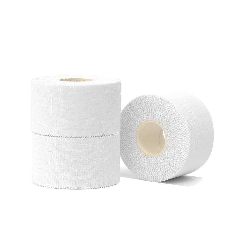 [Australia] - (3 Pack) Lobtery White Athletic Tape (1.5" x 10yds) Very Strong Athletic Tape No Sticky Residue for Athletes, Sport Trainers and First Aid Injury Wrap, Suitable for Fingers Ankles Wrist 