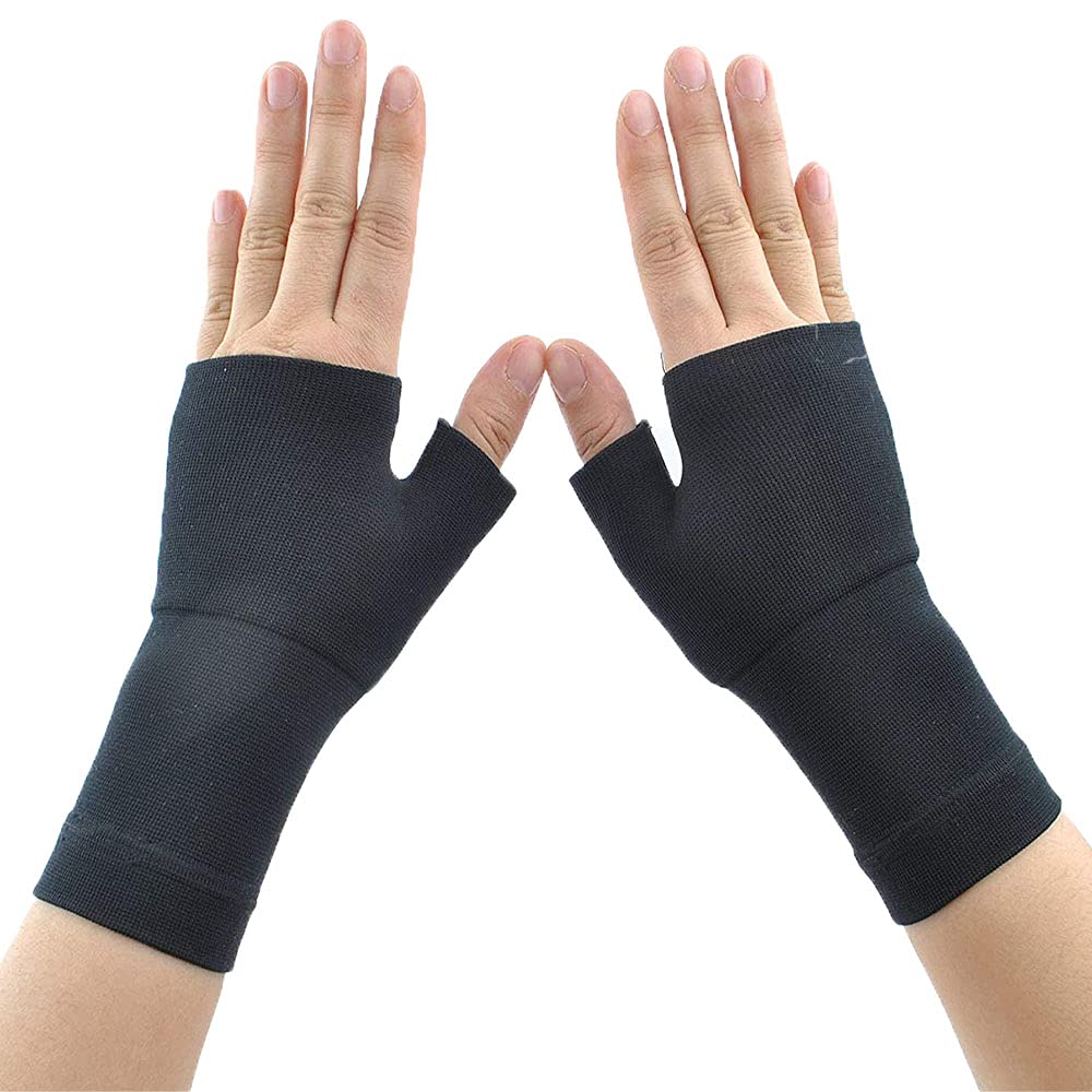[Australia] - 1 Pair Arthritis Compression Gloves Compression Gloves,Typing and Daily Work, Pain Relief and Healing for Arthritis Black Small 