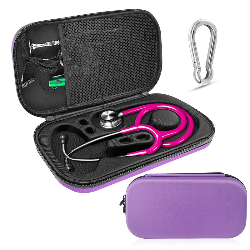 [Australia] - ZLiT Carrying Stethoscope Case,Shockproof Travel Portable Stethoscope Bag Compatible with 3M Littmann Stethoscope Fit for Nurses,Doctor and Medical Students(Purple) Purple 