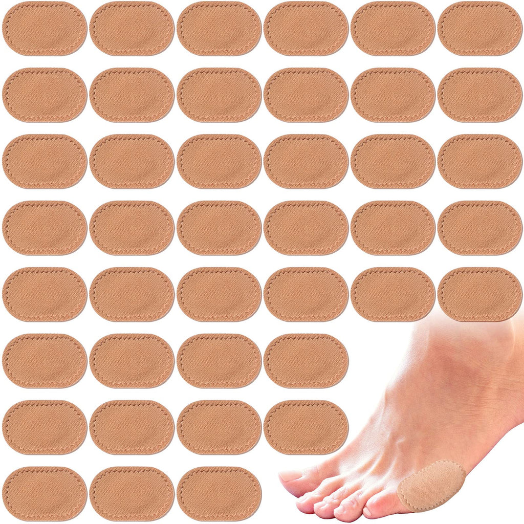 [Australia] - 60 Pieces Bunion Cushions Self-Adhesive Bunion Pads Skin Color Foot Callus Patches Foot Blister Pads Shoe Accessories Women Men Feet Heel Protector Pads for Bunionette Pain Relief 