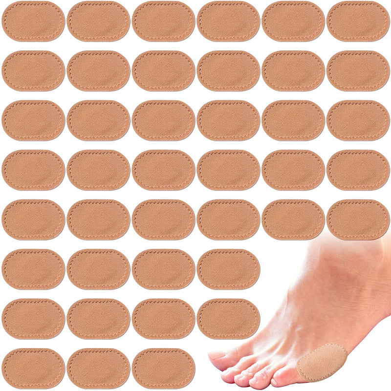 [Australia] - 60 Pieces Bunion Cushions Self-Adhesive Bunion Pads Skin Color Foot Callus Patches Foot Blister Pads Shoe Accessories Women Men Feet Heel Protector Pads for Bunionette Pain Relief 