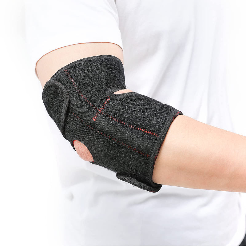 [Australia] - Solmyr Elbow Brace, Tennis Elbow Support Brace, Elbow Strap for Tendinitis, Sprained Elbows, Golfer's Elbow, Adjustable Elbow Strap with Dual-Spring Stabilizer,Provides Support and Relieve Pain,Unisex 