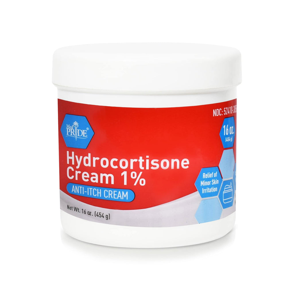 [Australia] - Medpride Hydrocortisone 1% Anti Itch Cream - Maximum Strength Instant Itch Relief Cream for Mosquito Bites, Eczema, Dermatitis, Skin Infections & Hemorrhoids - Suitable for Sensitive Skin- 16 oz 