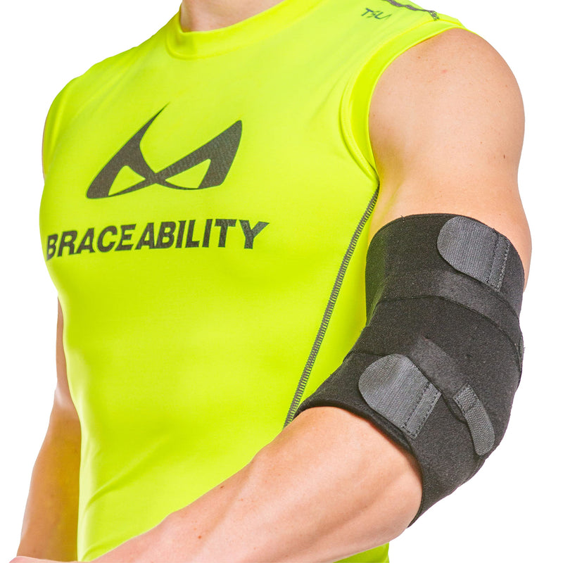 [Australia] - BraceAbility Cubital Tunnel Syndrome Brace - Ulnar Nerve Padded Elbow Splint for Sleeping and Daytime Support for Radial Neuropathy and Nerve Entrapment Treatment Pain-Relief and Recovery (Universal) 