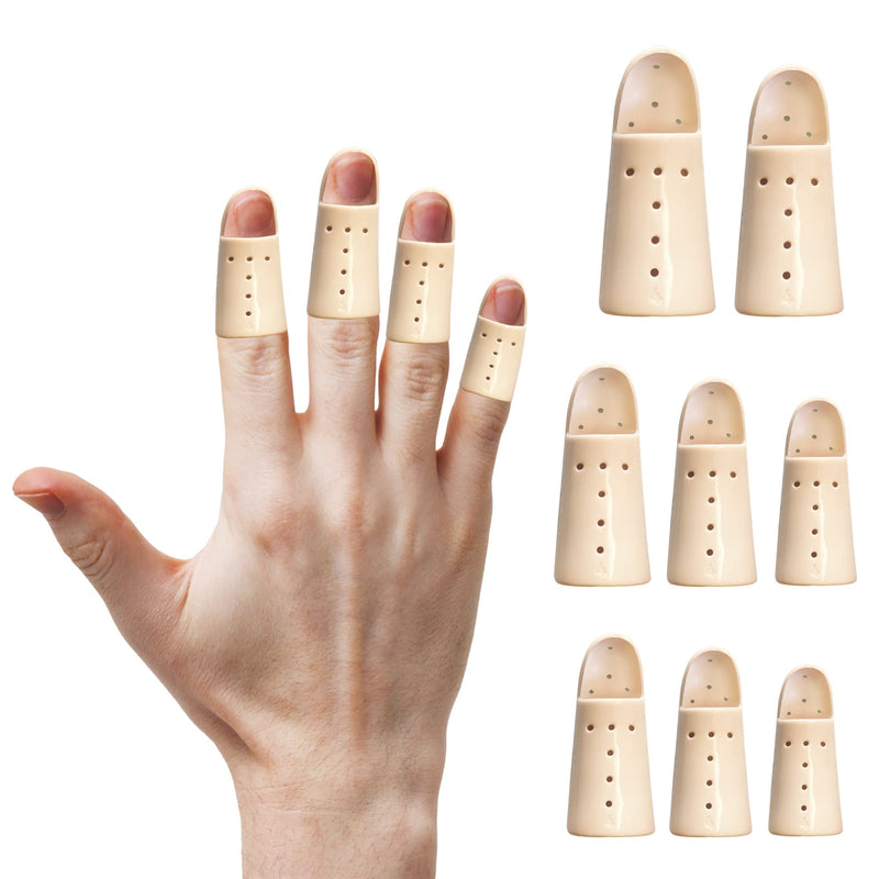 [Australia] - AZMEC Stax Finger Splints – Lightweight, Breathable Mallet Finger Splint - Size 7 DIP 9.0 cm, Flesh Color, Sold per DZ 