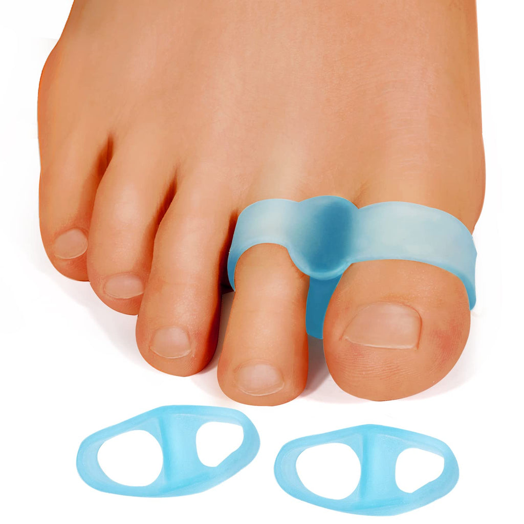 [Australia] - Sumiwish Upgrade Silicone Toe Spacer, 12 PCS Gel Bunion Correctors, Toe Separators with 2 Loops, Big Toe Buddy, Toe Straightener for Feet Relieve Bunion Pain and Correct The Overlapping Toe Blue 