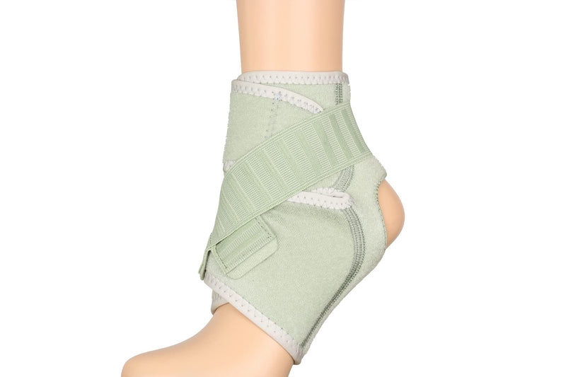 [Australia] - CleanPrene Ankle Brace- Sustainable, Biobased Support for Ankle- One Size, Fits Left or Right Foot,Green 