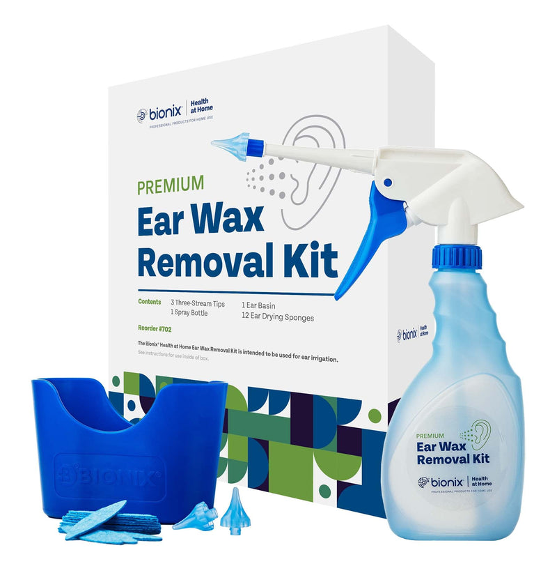 [Australia] - Bionix - Ear Wax Removal Kit, Helps Remove Wax Buildup, For Safe Earwax Removal, Comfortable, Convenient & Easy-To-Use, Ideal for Healthcare Consumers, Flexible (17 Piece Kit) 