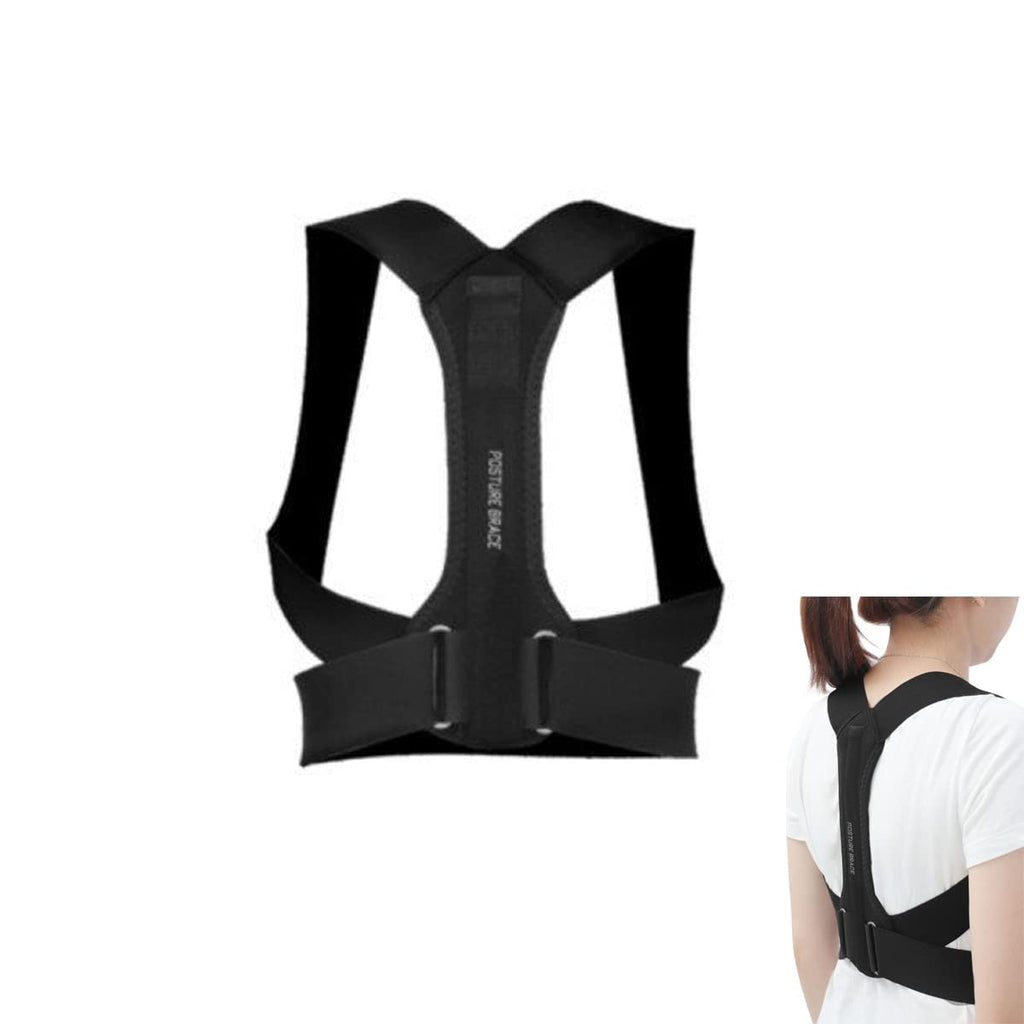 [Australia] - EZONEDEAL Posture Corrector -Back Brace for Men and Women, Fully Adjustable Spine and Back Support, Breathable Back Brace, Comfortable Clavicle Straightener, Pain Relief for Neck, Back, Shoulders (Large) 