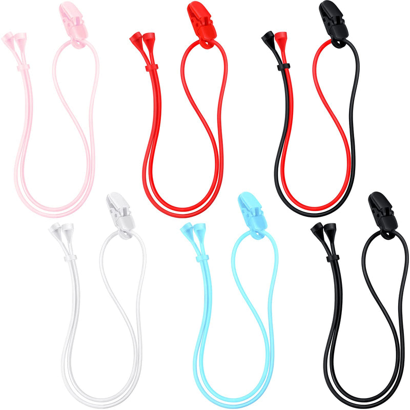 [Australia] - 6 Pieces Hearing Aid Clip Hearing Aid Lanyard for Adults Safety Adjustable Hearing Aid Holder with Clip Anti-lost for Various Hearing Devices 