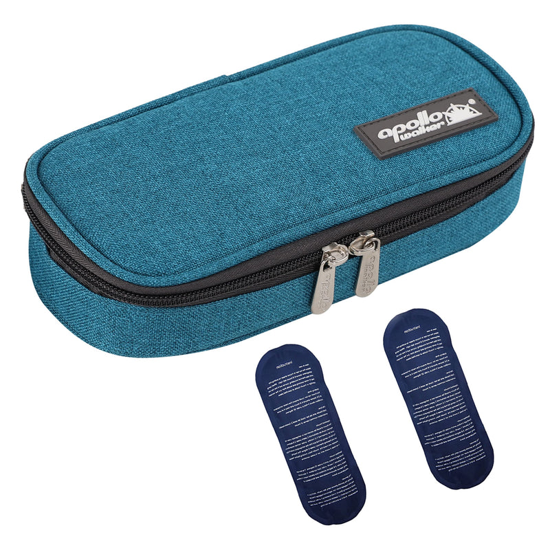 [Australia] - Apollo Walker Insulin Cooler Travel Case Diabetic Medication Cooler (Teal) Teal-small 