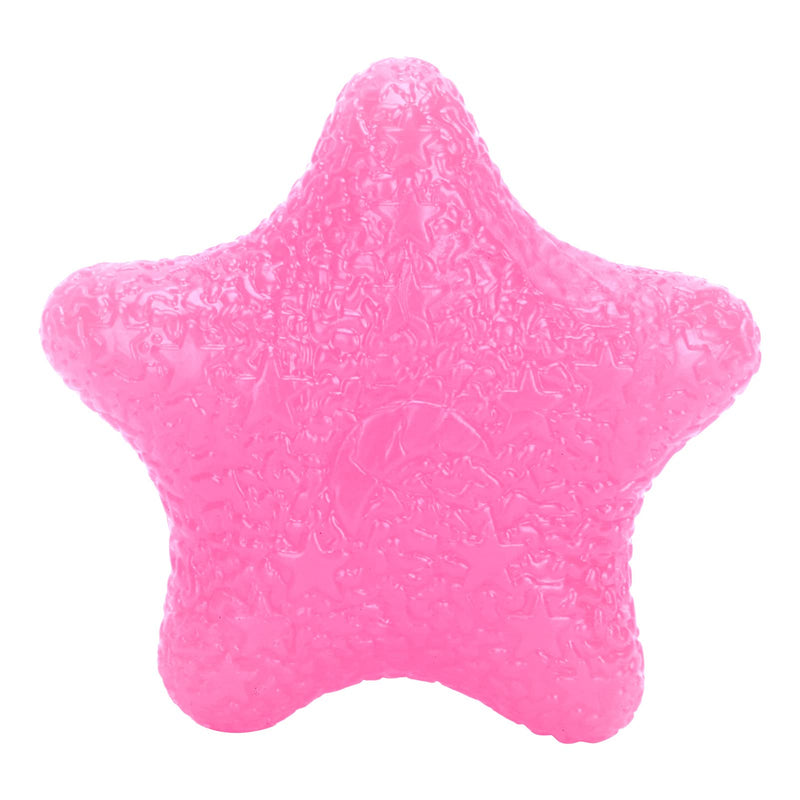 [Australia] - Hand Exercise Balls, Elastic Hand Grip Ball Star Shape Finger Massage Wrist Training Stress Relief Squeeze Ball(Pink) Pink 