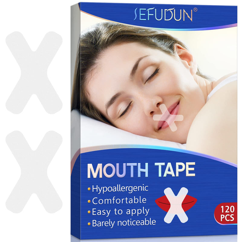 [Australia] - 120 PCS Mouth Tape for Sleeping, Mouth Tape Self Adhesive for Snoring Relief, Sleep Talk, Drooling Bad Habits, Promote Better Nighttime Sleeping, Sleep Strips for Less Mouth Breathing 