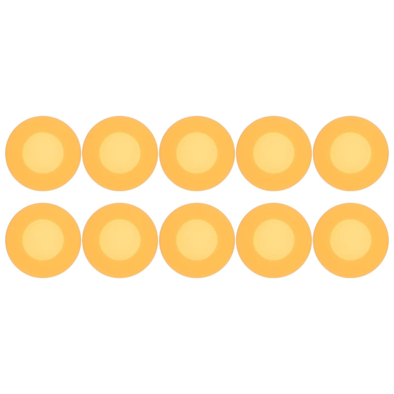 [Australia] - Baluue 10pcs Stethoscope Spare Parts Stethoscope Replacement Parts Stethoscope Silicone Head Cover Protector for Stethoscope Accessories Kit Orange 4.5X4.5CM 