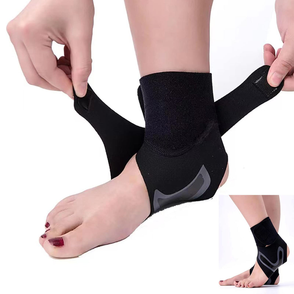 [Australia] - Ankle Support Brace for women & men，Adjustable Ankle Support Breathable Material ,Ankle Braces Suitable for Sports, Football, Basketball, volleyball,Running,Minor ankle sprains,1 Size Fits all(2PCS) 