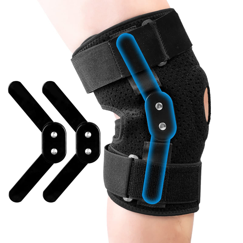 [Australia] - Hinged Knee Brace, Adjustable Knee Support Wrap for Men&Women, Pain Relief Swelling and Inflammation, Patellar Tendon Support Sleeve for Helping Relieve Strains, Sprains, ACL and MCL Injuries XX-Large 
