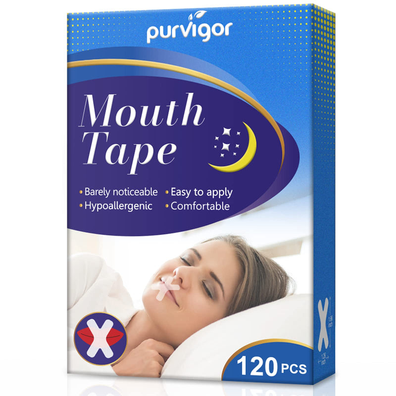 [Australia] - 120PCS Mouth Tape Sleep Strips for Women Men,Advanced Gentle Sleep Tape for Better Nose Breathing, Less Mouth Breathing,Improved Sleeping Quality and Instant Snoring Relief 