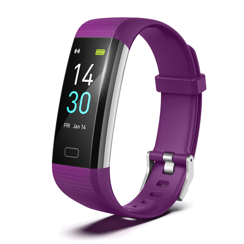[Australia] - Fitness Tracker for Men and Women,Fitness Watch Waterproof with Activity Tracker and Sleep Monitor&Temperature Monitor,Smart Watch for Android and iOS Phones Purple 