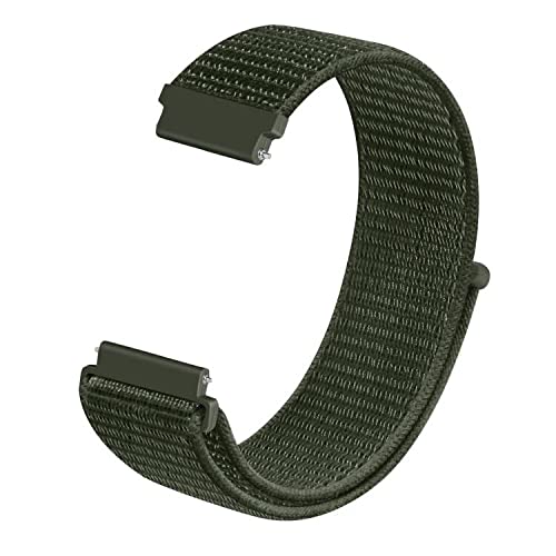 [Australia] - ZKCREATION Replacement Watch Band 22 mm Fitness Tracker Activity Tracker Braided Strap Green 20mm 