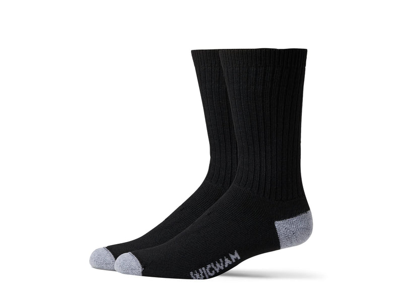 [Australia] - Wigwam Diabetic Sport Crew, 2-Pack LG (US Men's Shoe 9-12, Women's Shoe 10-13) Black 