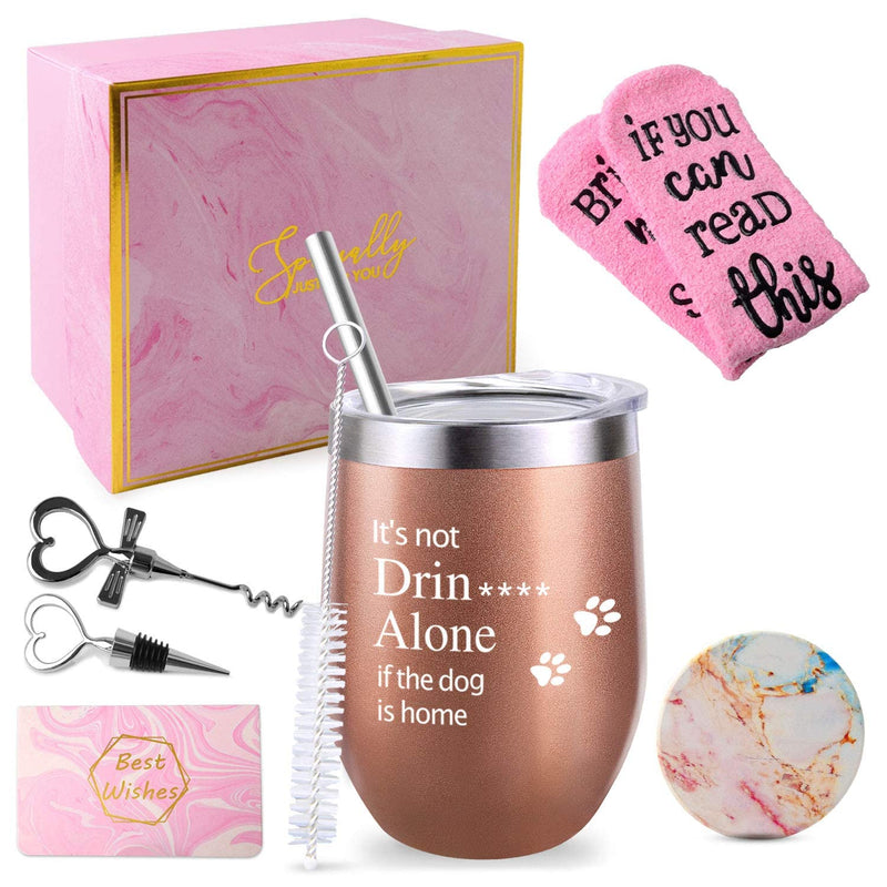 [Australia] - Birthday Gifts for Women, Women Gifts, Gifts for Women, Not a Day Over Fabulous Unique Birthday Mothers Day Wine Gifts Ideas for Women Wife Mom Best Friends Her, 12oz Insulated Wine Tumbler with Lid 