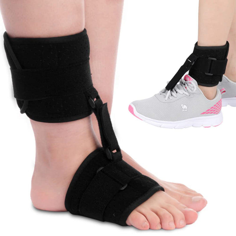 [Australia] - Ankle Foot Support Drop Brace Orthosis Plantar Fasciitis Dorsal Night & Day Splint Stabilizer Adjustable Corrector for Pain Relief 