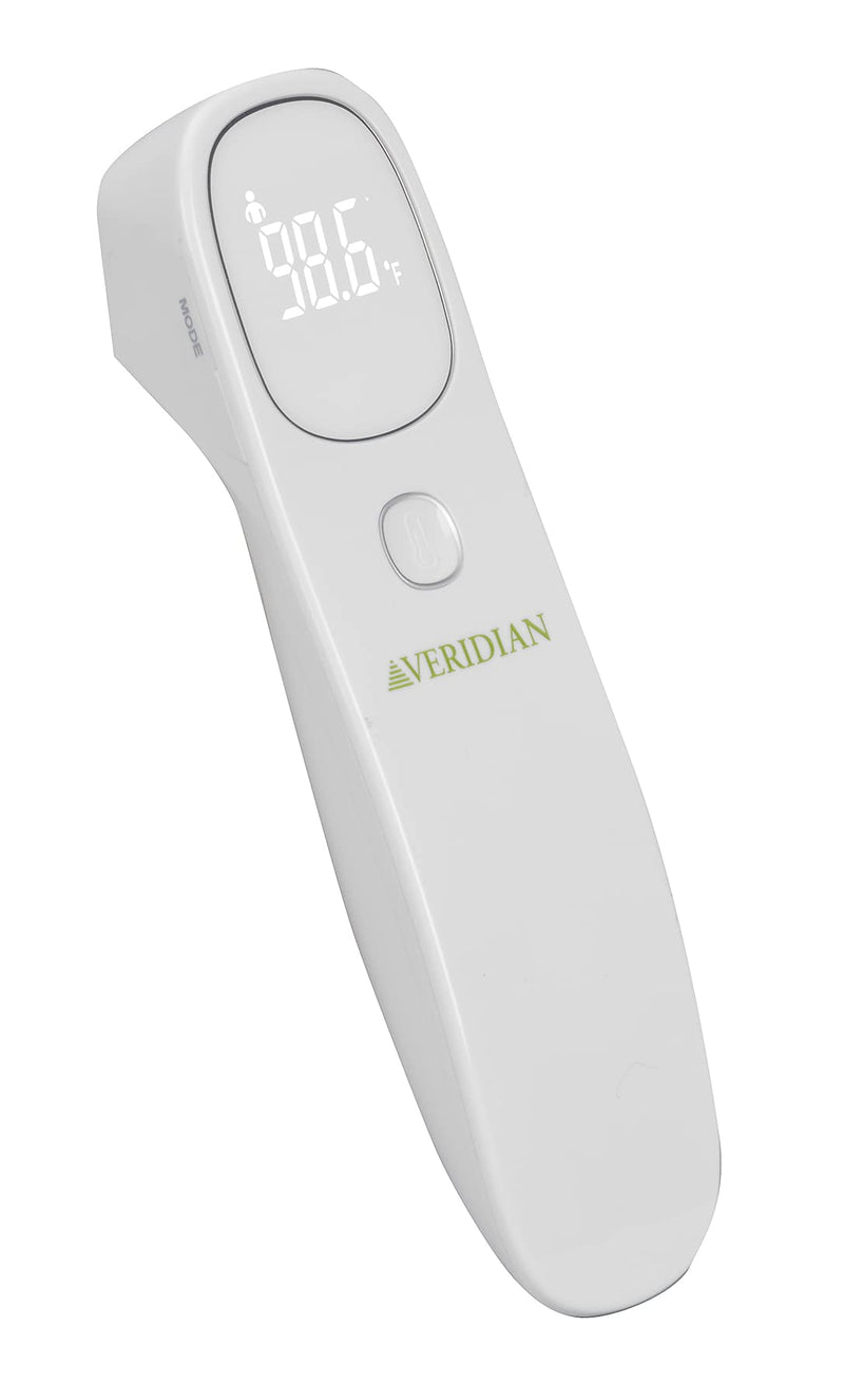 [Australia] - Veridian Healthcare Non-Contact Infrared Thermometer | for Children & Adults | Home Use with Fever Alert | Instant Accurate Reading | Body, Object, Room, Fahrenheit/Celsius Measurements 