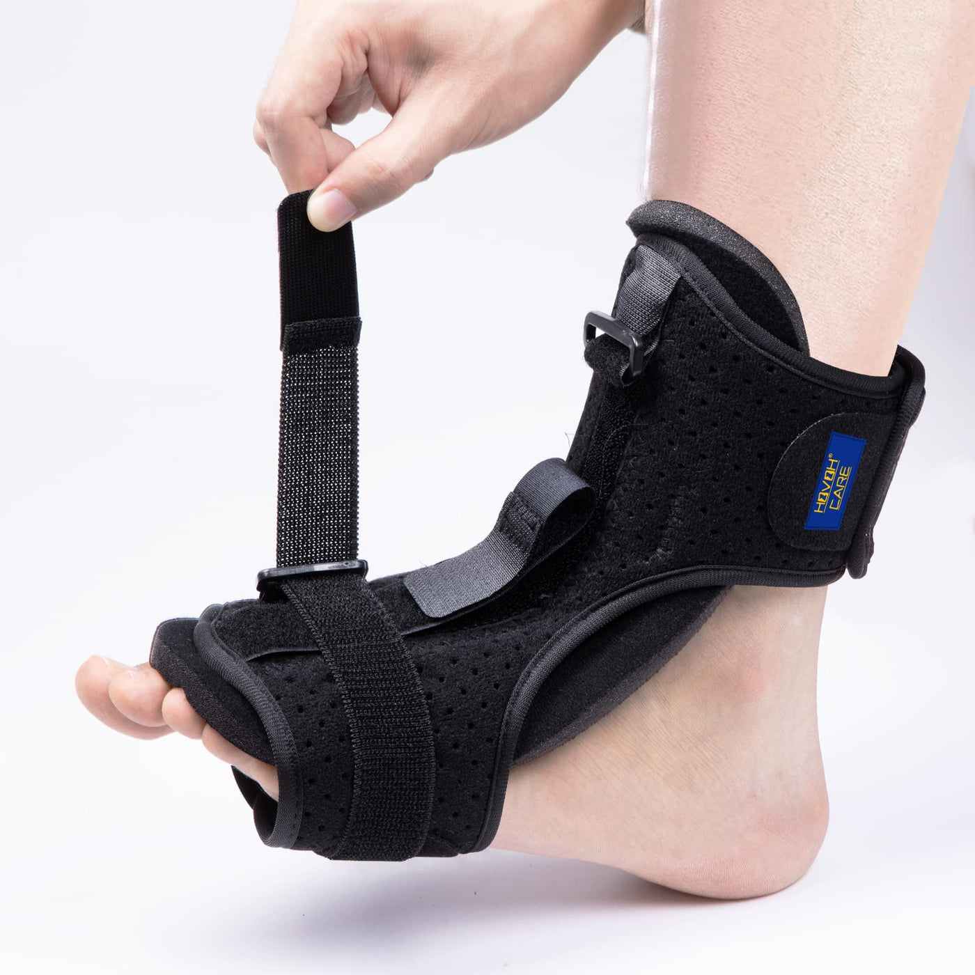 HOVOH CARE Plantar Fasciitis Night Splint Drop Foot Orthotic Brace  Adjustable Ankle Arch Achilles Tendonitis Heel Pain Nighttime Relief  Sleeping Support Bands for Women Men