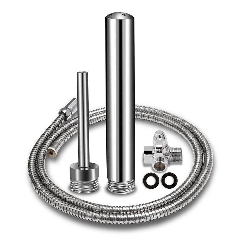 [Australia] - 4 Pcs Shower Enema System, STARHAND 6-Foot Shower Douche Enema Kit with 2 Bathroom Handheld Nozzles and Regulator Knob for Men Women Cleaning 4PCS 