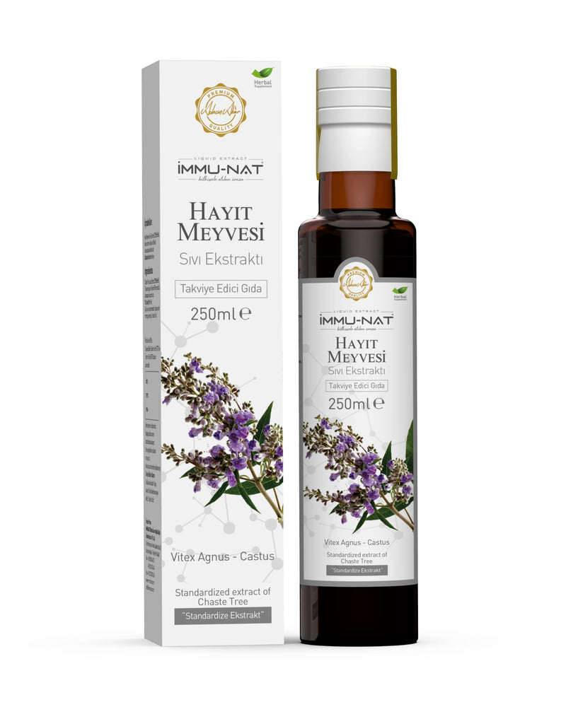 [Australia] - Immu-nat Standardized Extract of Chaste Tree Berry Vitex Liquid Herbal Extract, PMS, Women's Natural Menopause Support, Relief for Hot Flashes, Alcohol Free (8.50oz) 