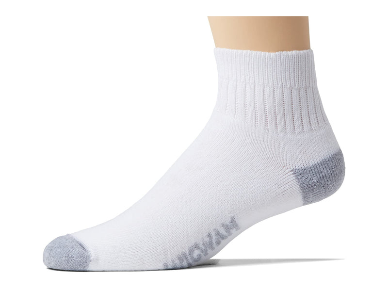 [Australia] - Wigwam Diabetic Sport Quarter, 2-Pack XL (US Men's Shoe 12-15) White 