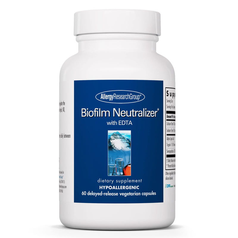[Australia] - Allergy Research Group - Biofilm Neutralizer with EDTA - 60 Delayed-Released Vegetarian Capsules 
