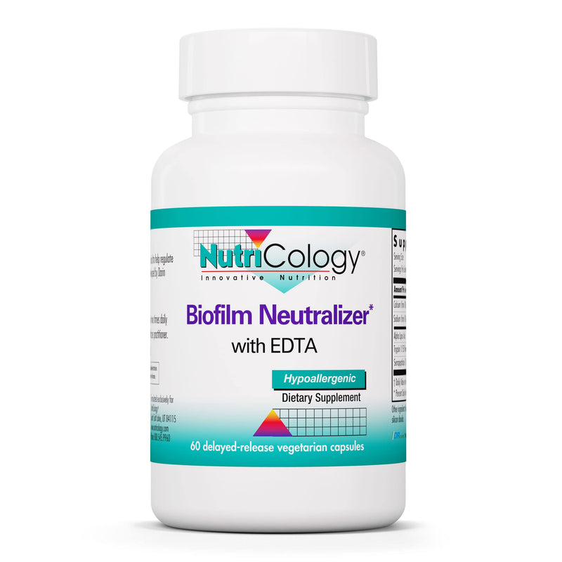[Australia] - NutriCology - Biofilm Neutralizer with EDTA - 60 Delayed-Released Vegetarian Capsules 