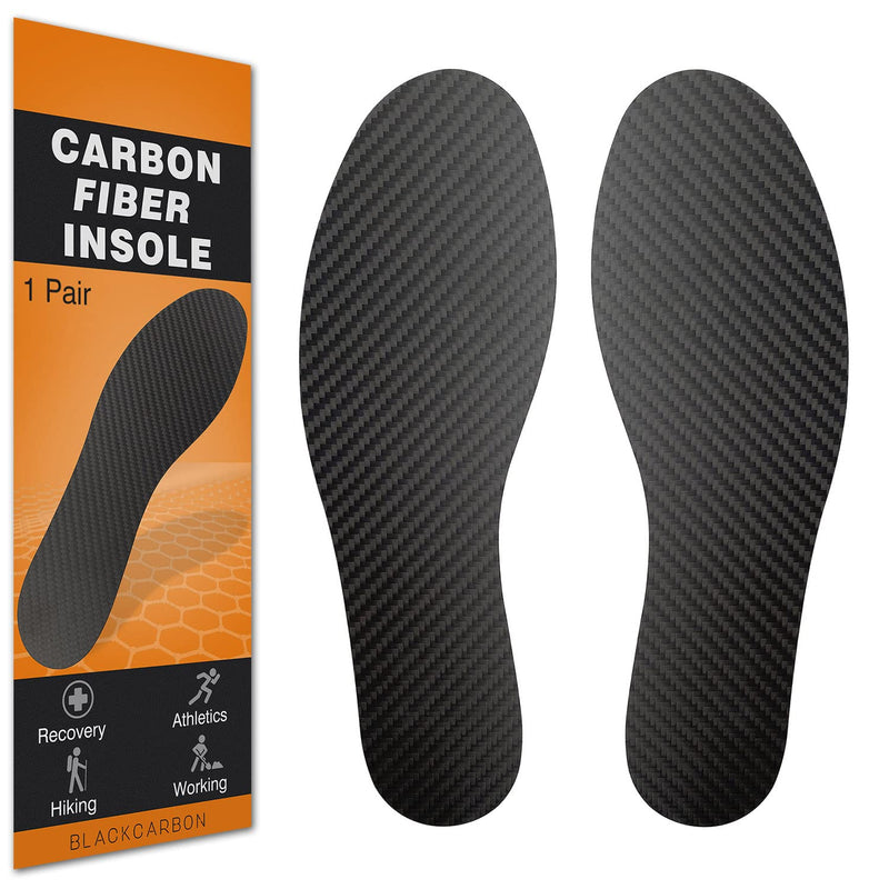 [Australia] - 1 Pair Carbon Fiber Insole for Turf Toe,Morton Toe,Foot Fractures,Arthritis,Hallux Rigidus and Limitus. Rigid Orthotic Shoe Inserts for Pain Relief & Injury Recovery 27.5cm 27.5cm,Fit Women's Size 12, Men's 11 
