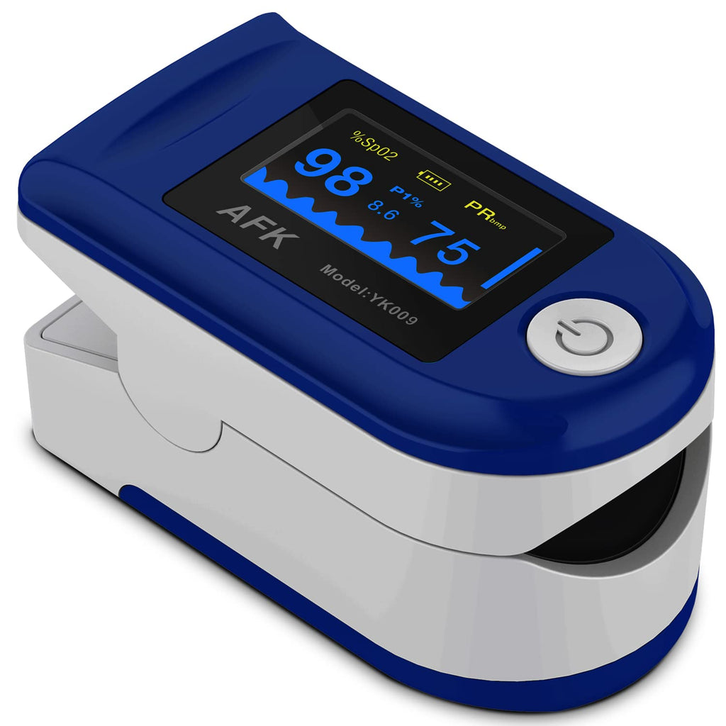 [Australia] - iNurse Pulse oximeter fingertip, Blood Oxygen Saturation Monitor , Portable Blood Oxygen Saturation Monitor for Heart Rate and SpO2 Level （BLUE)） 