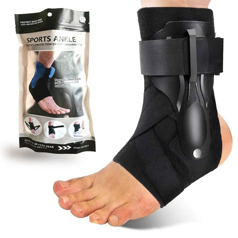 [Australia] - Ankle Brace for Sprained Ankle, Ankle Support Brace with Side Stabilizers for Men & Women , Ankle Splint Stabilizer Volleyball, Basketball, Ankle Supports for Women (Update M) Update Medium 
