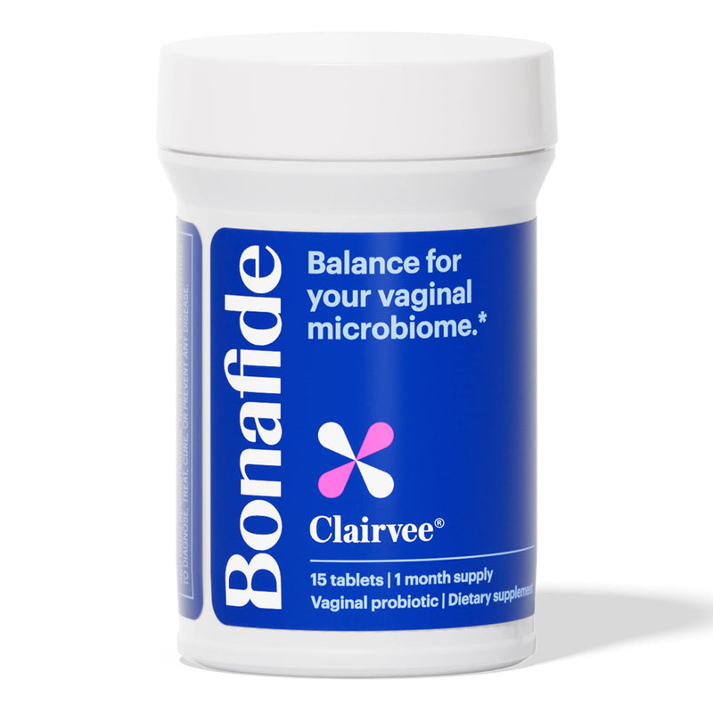 [Australia] - Bonafide Clairvee – Vaginal Probiotic – Hormone-Free, Drug-Free Relief from Vaginal Itching and Discharge Due to Hormonal Fluctuations* – 1 Month Supply (15 Capsules) 