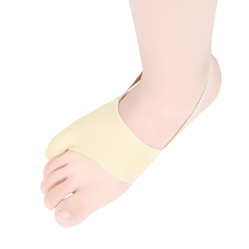 [Australia] - DYKOOK Tailors Bunion Corrector 1Pair Bunionette Sleeves Built-in Gel Pads Silicone Cover Guard with Non-Slip Strap to Relief Bunion Pinky Toe Pain, Straighten Bunionette,Overlapping Toe (Large) Beige L 